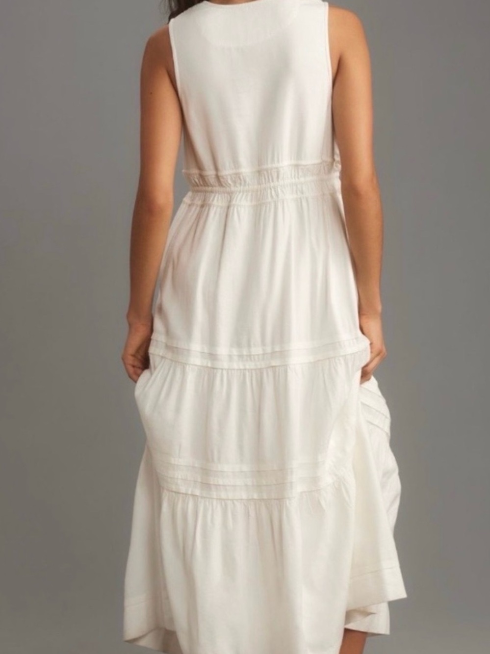 Anthropologie Somerset Linen Sleeveless Maxi Dress - Picture 3 of 13